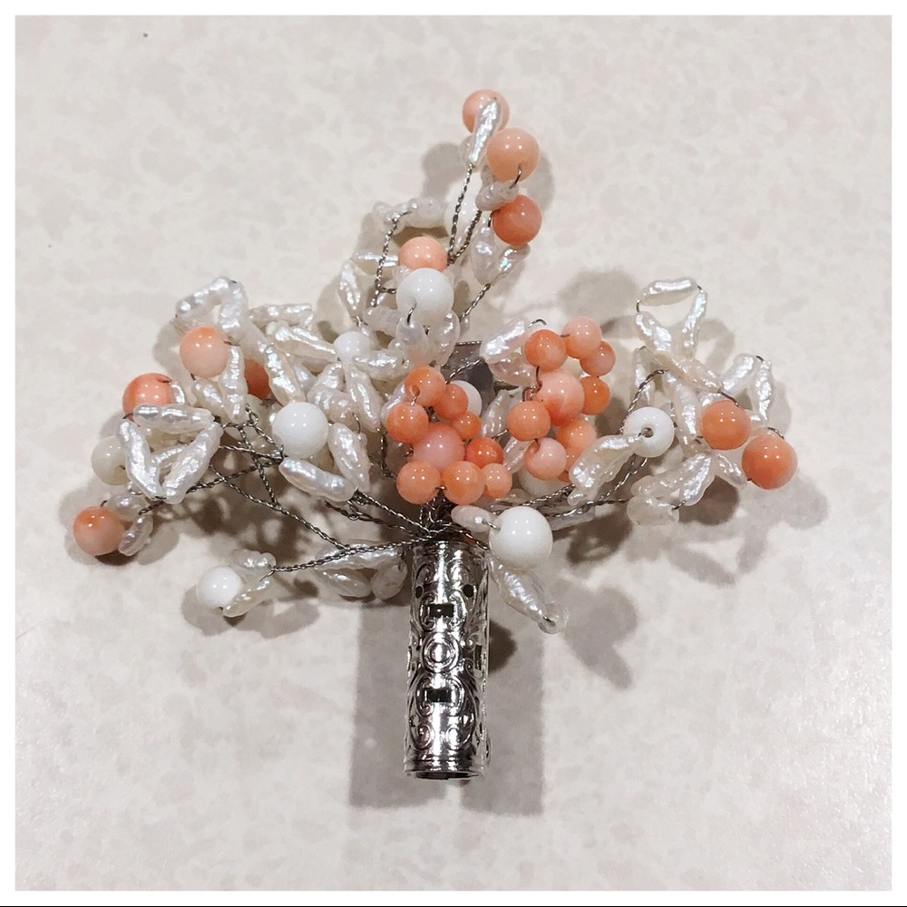 Vintage Pearl Bouquet Brooch